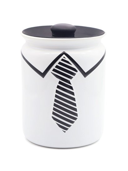 MBM MY HOME ­Ємність для зберігання біла з чорним модель KP-43 WHITE/BLACK — фото 6 - INTERTOP