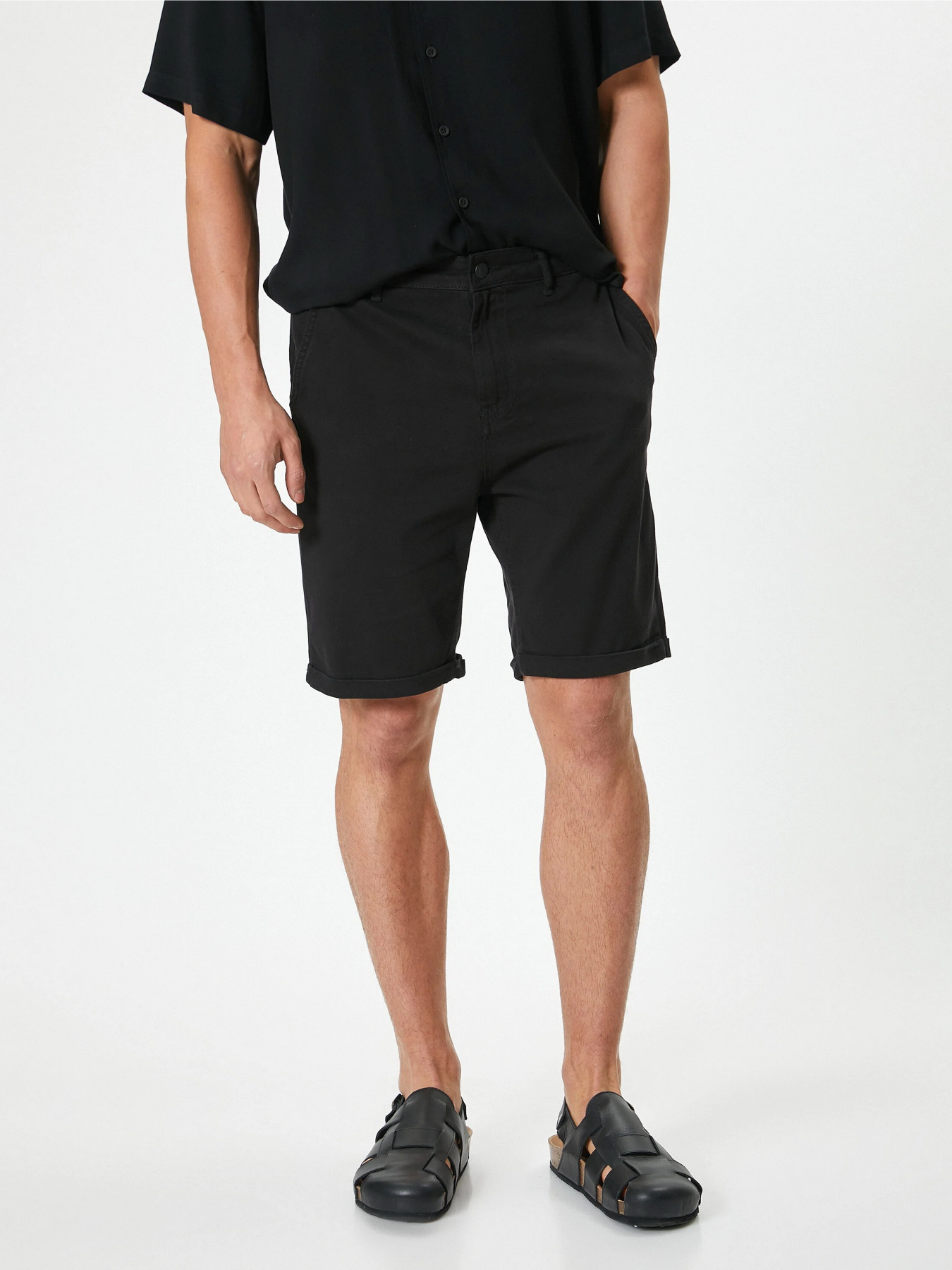 Повседневные шорты Koton модель 4SAM40064HW999 Повседневные шорты Koton модель 4SAM40064HW999 Фото