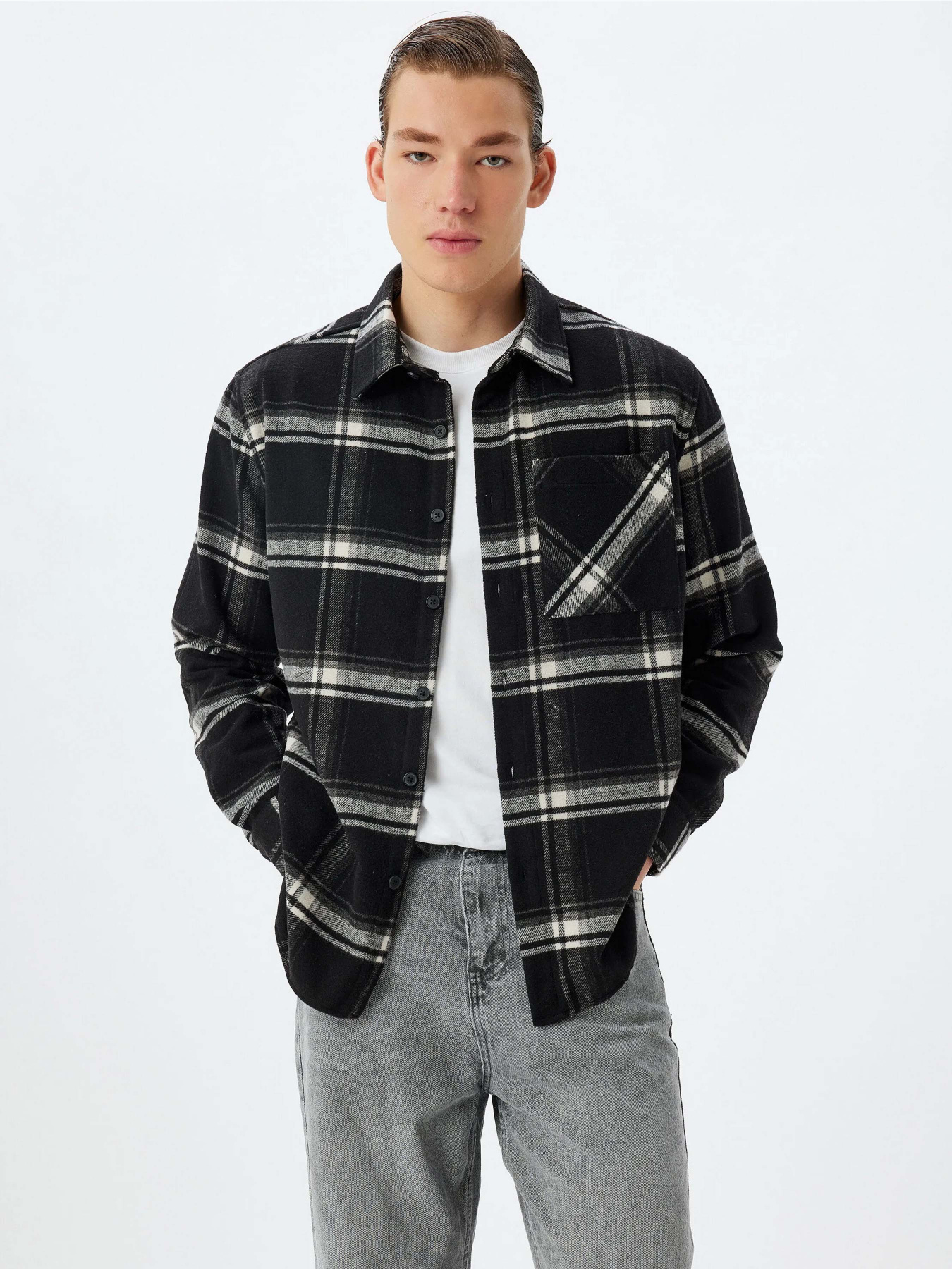 Рубашка повседневная Koton модель 5WAM60022HW9C9 Фото