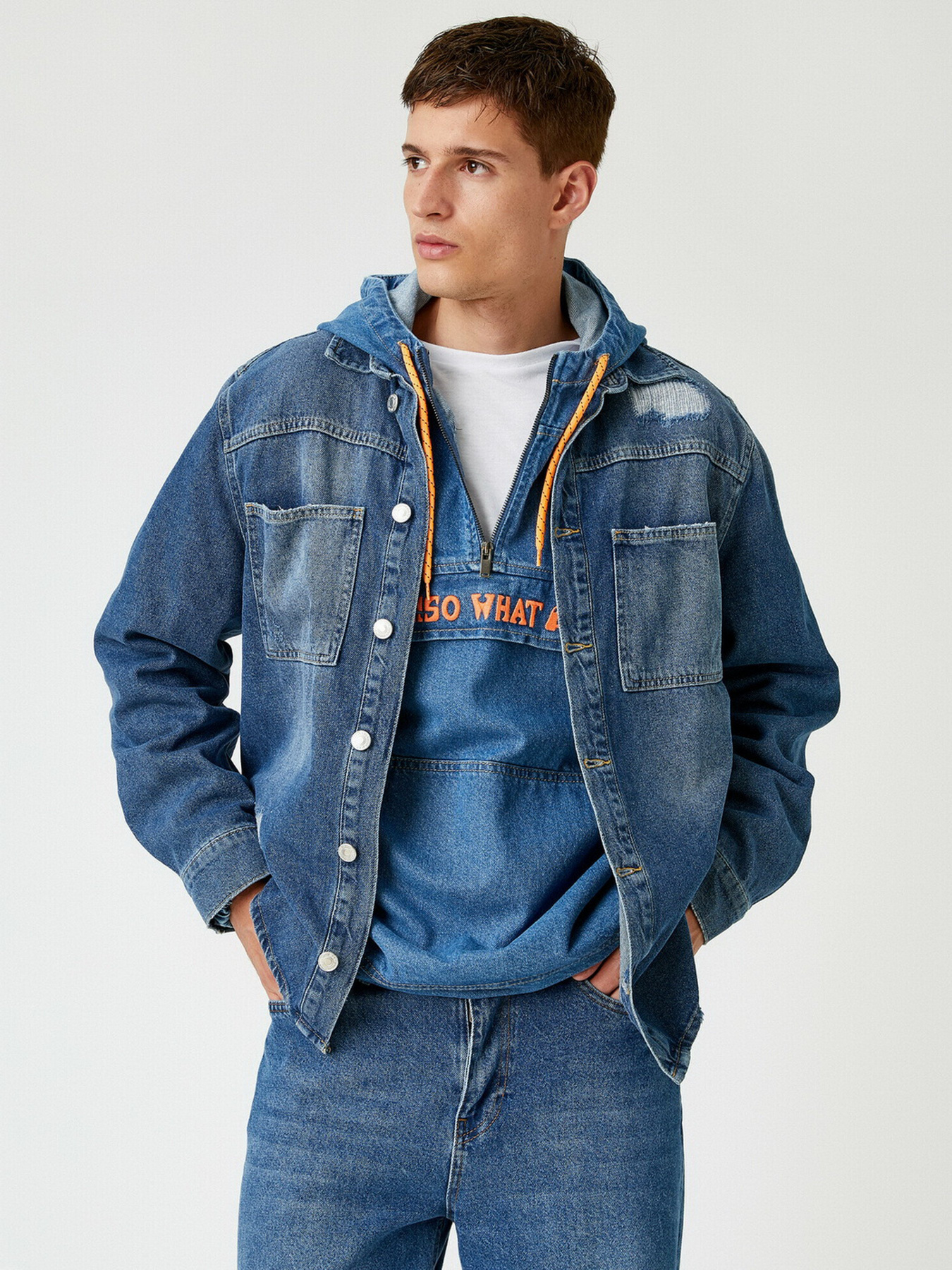 Джинсова куртка Koton модель 2kam53016ld600 Фото