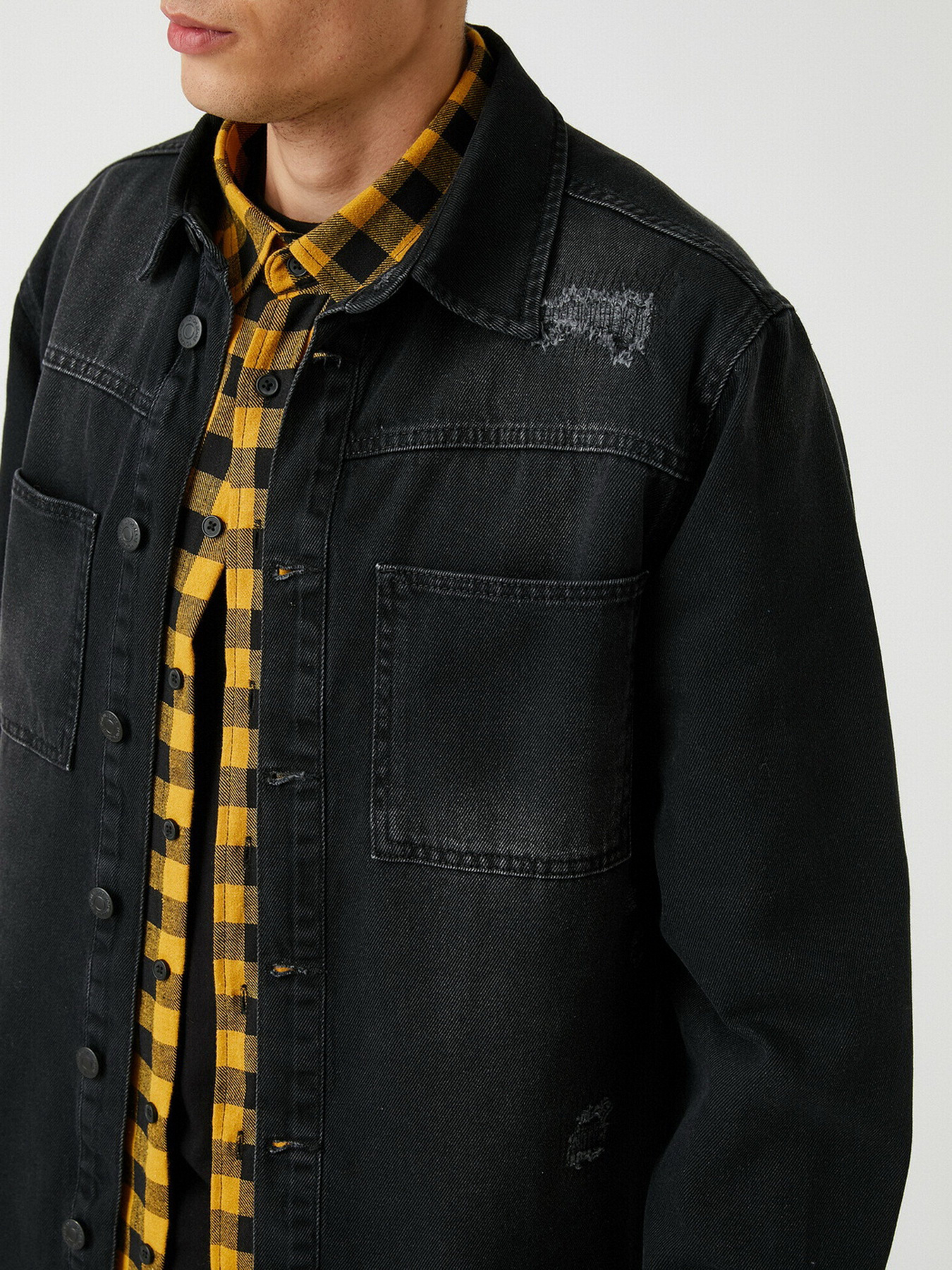 Джинсова куртка Koton модель 2kam53016ld999 Джинсова куртка Koton модель 2kam53016ld999 Фото