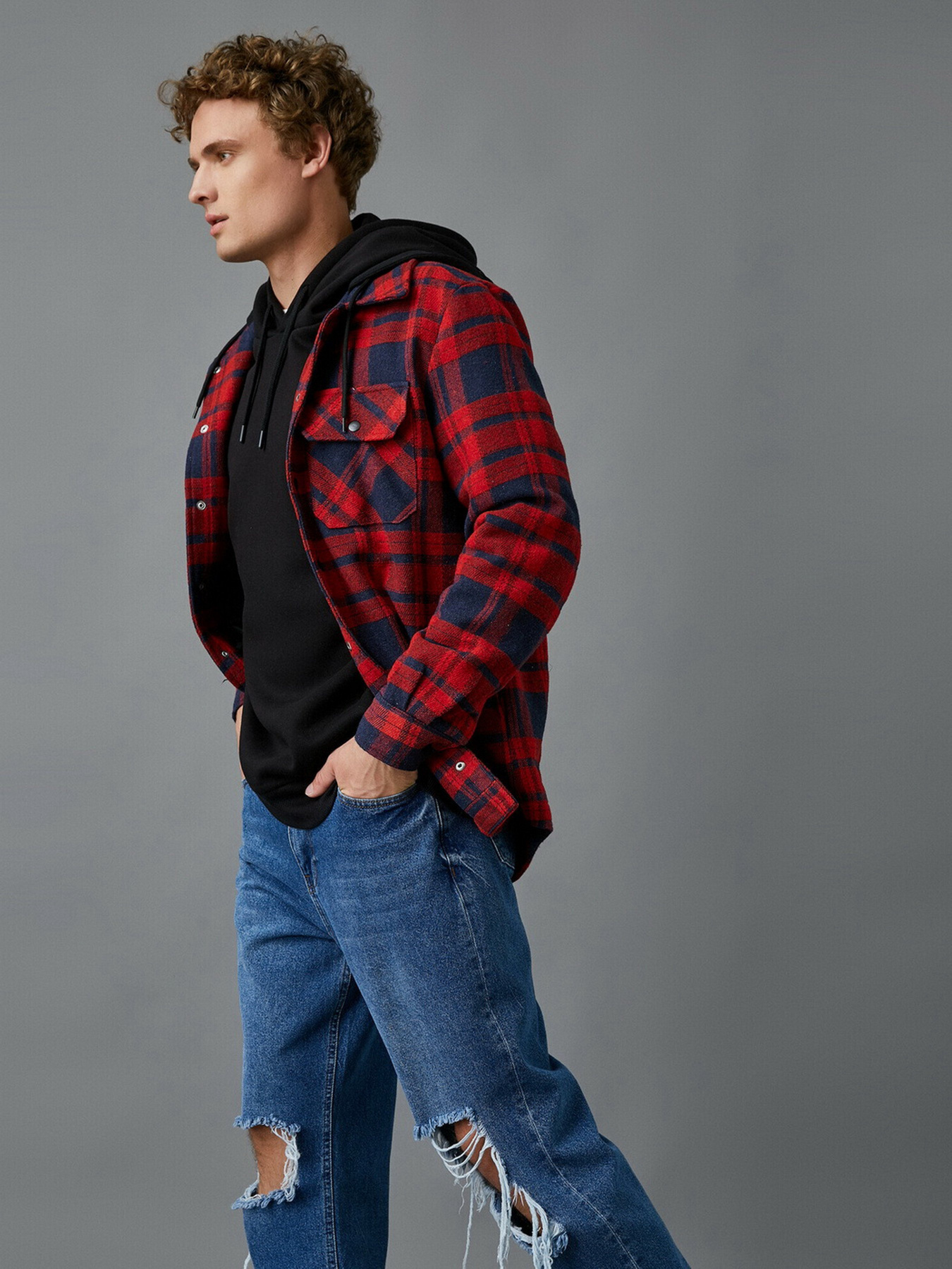 Сорочка повсякденна Koton модель 2KAM24613OW01P Фото