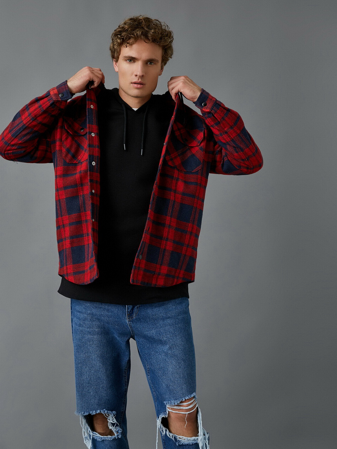 Сорочка повсякденна Koton модель 2KAM24613OW01P Фото