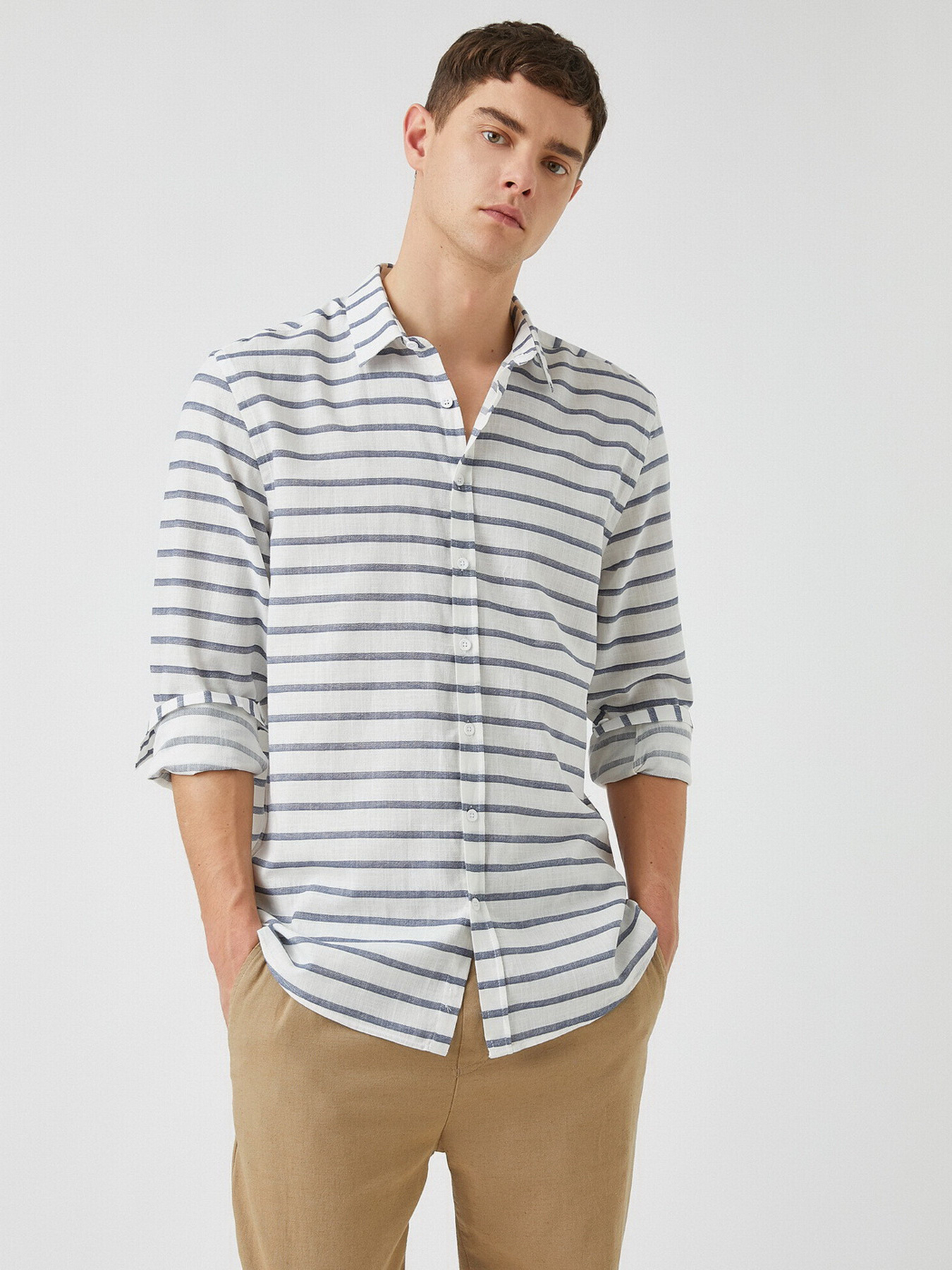 Сорочка повсякденна Koton модель 2YAM61108KW01M Фото