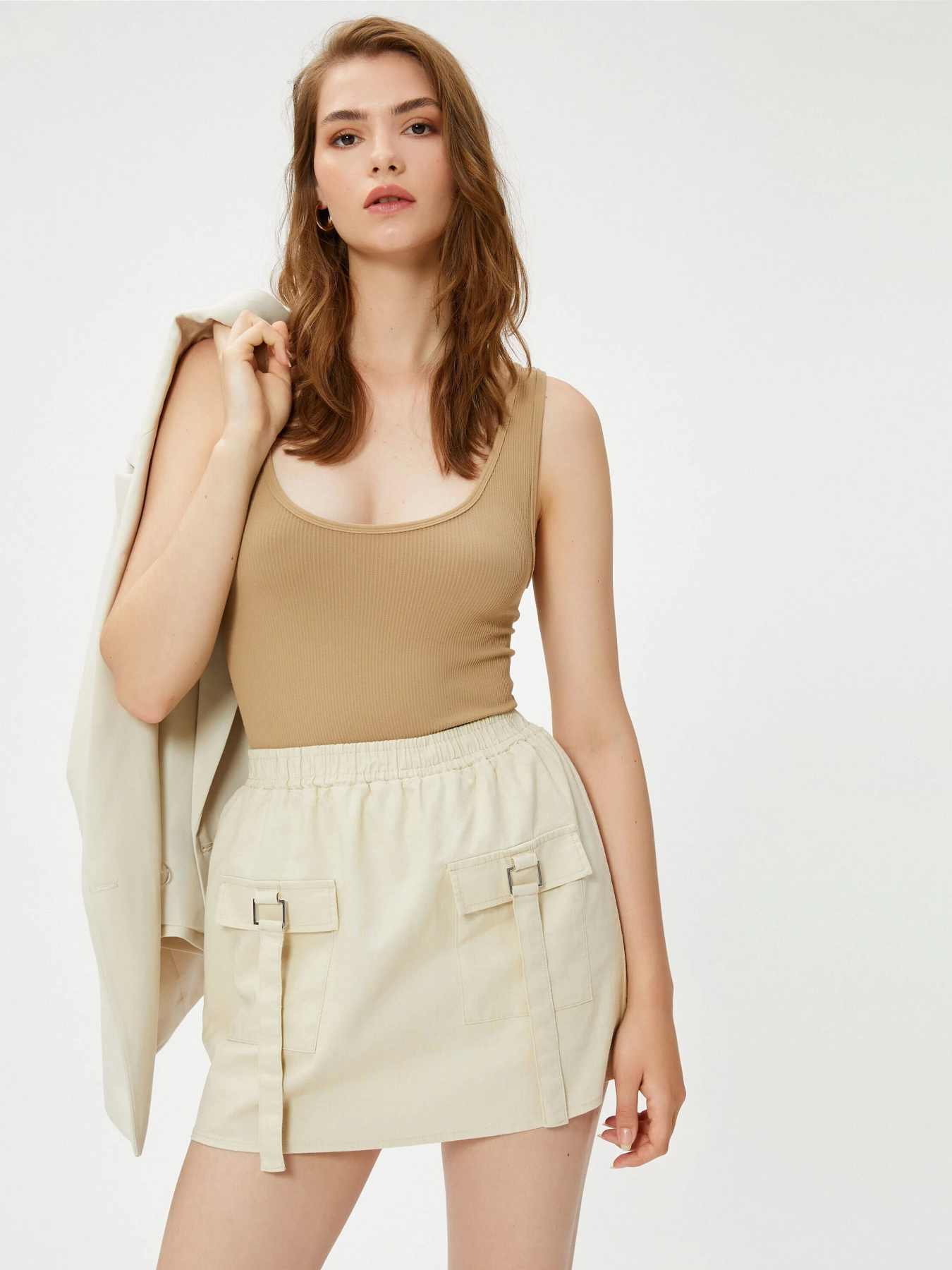 Юбка мини Koton модель 3SAK70151EW063 Фото