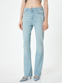 Прямые джинсы Koton модель 4SAL40221MDLGT Фото