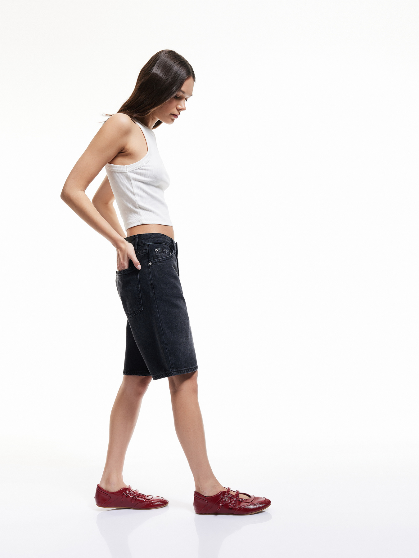 Шорты джинсовые Koton модель 5SAL40007MDBLK Фото