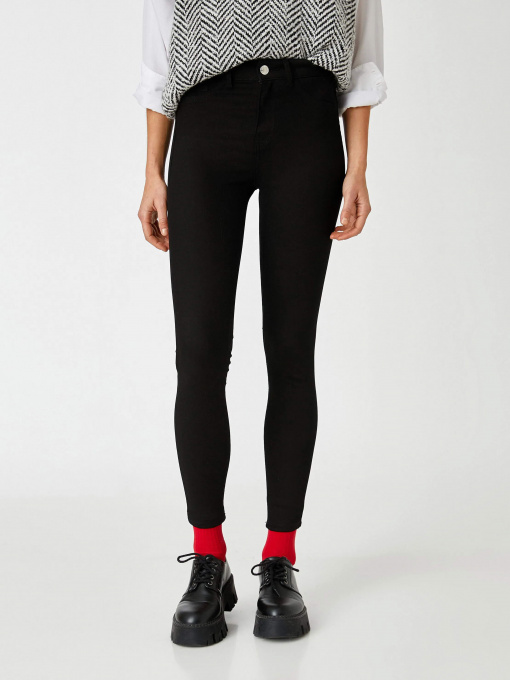 Скинни джинсы Koton модель 2KAK47661DDBLK Фото