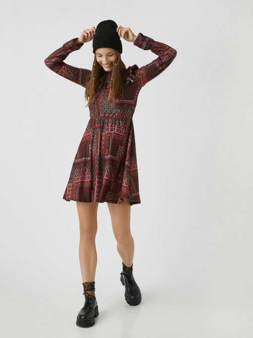 Платье мини Koton модель 2KAL88100IK39B Фото