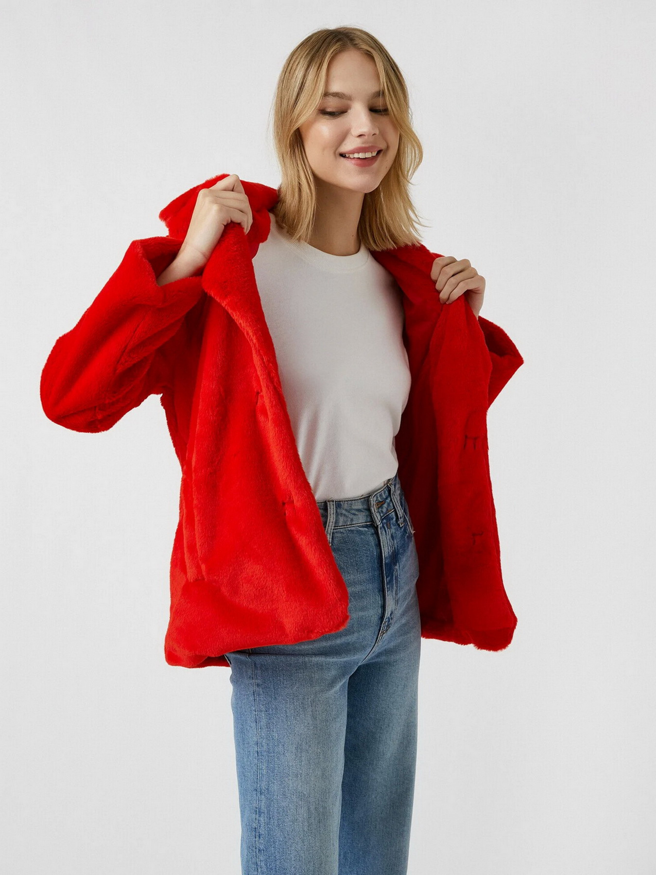 Шуба Koton Модель 2KAK06506GW420 Фото