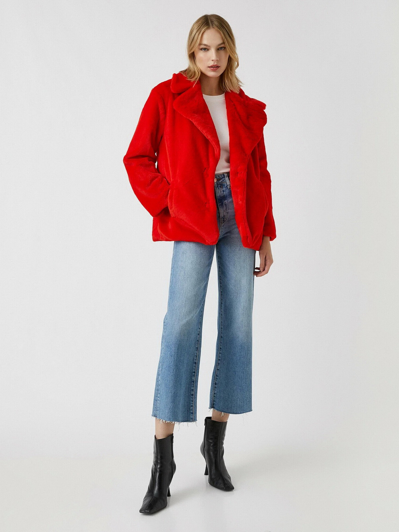 Шуба Koton модель 2KAK06506GW420 Фото