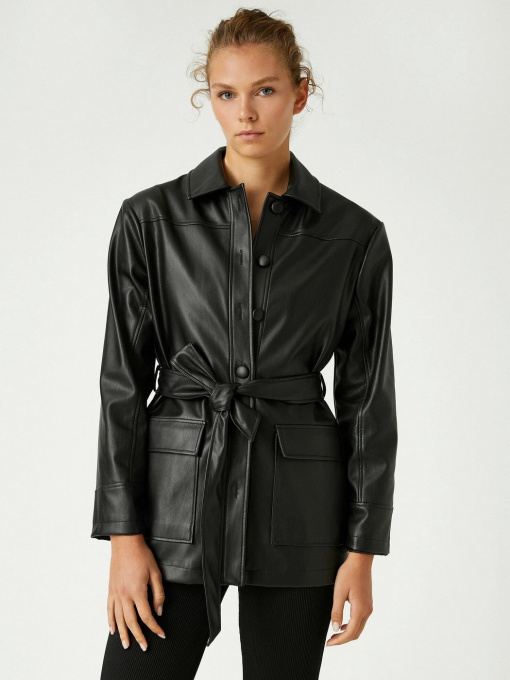 Куртка кожаная Koton модель 2KAK06557EW999 Фото