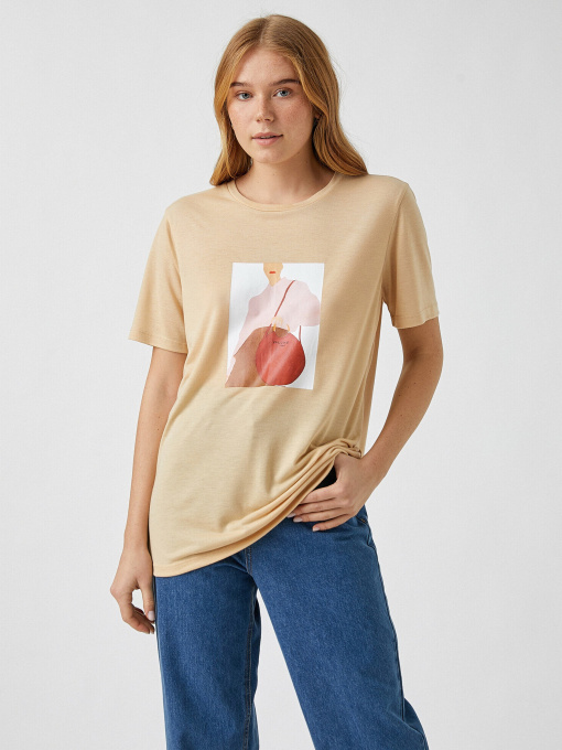 Футболка Koton модель 2YAK13403EK050 Фото