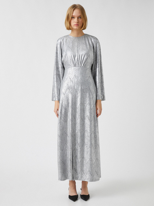 Платье макси Koton модель 2SAK80034FK12V Фото