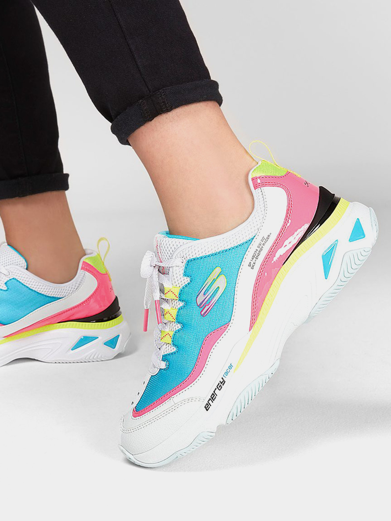 Кроссовки Skechers Energy Racer - She's Iconic модель 149374 WBLP Фото