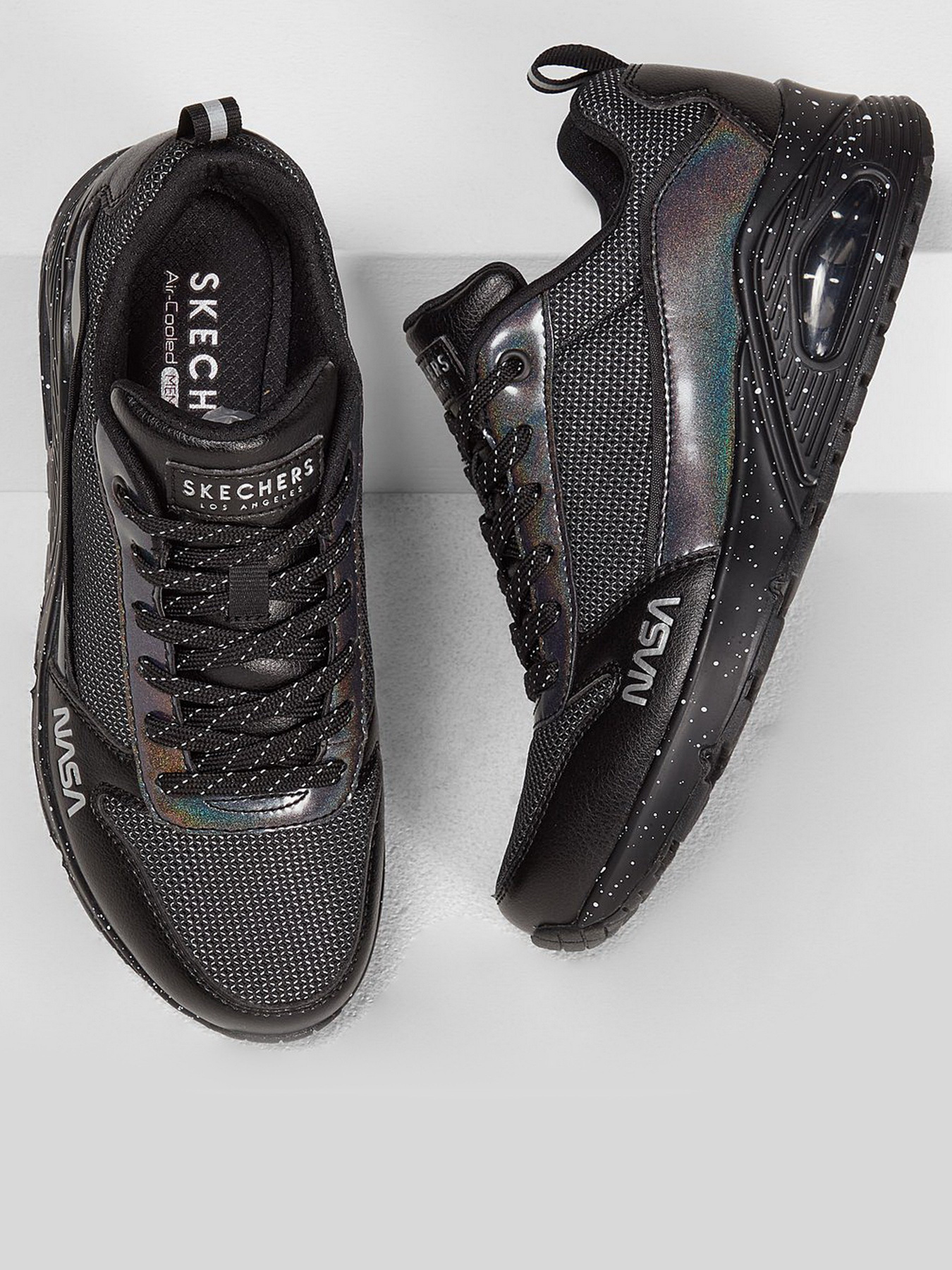 Кросівки повсякденні Skechers NASA Uno Crater Hoppers модель 155274 BBK Фото