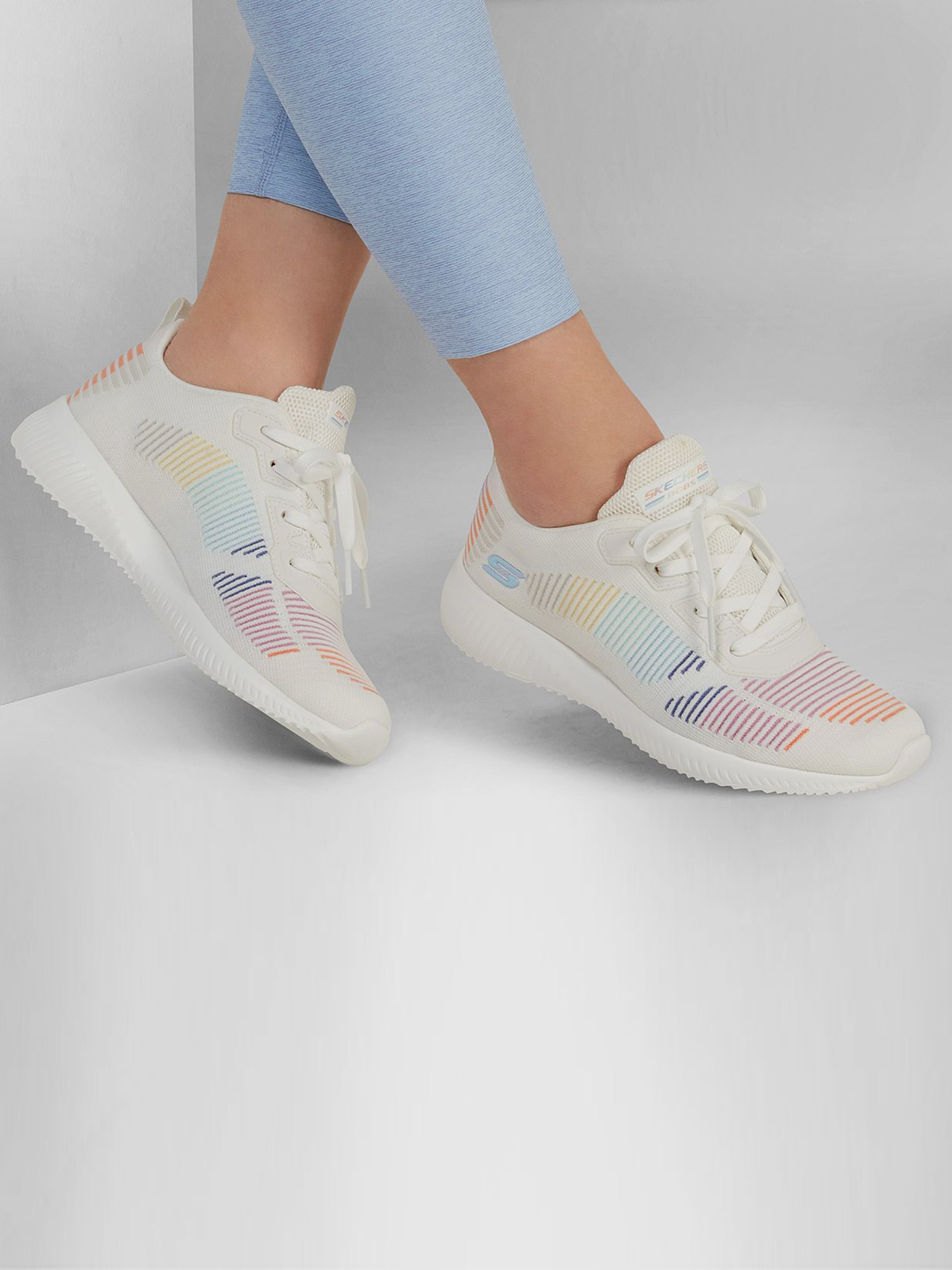 Кроссовки повседневные Skechers BOBS Sport Squad - Vintage Sole модель 117065 WHT Фото