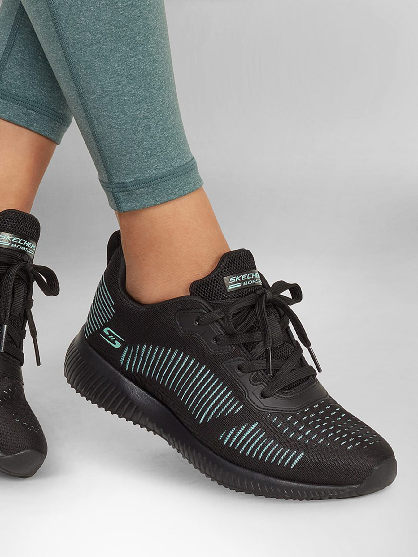 Кроссовки повседневные Skechers BOBS Sport Squad - Summer Sneak модель 117066 BKBL Фото