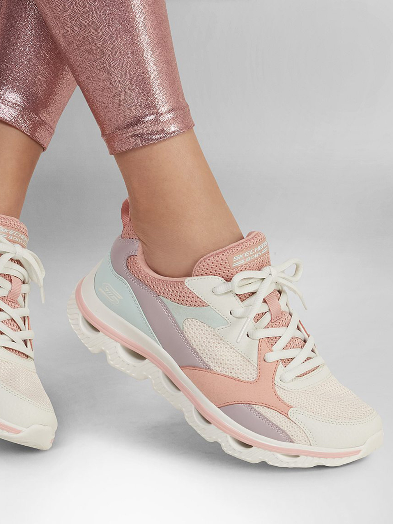 Кросівки повсякденні Skechers BOBS ARC WAVES - GLIDE & FLY модель 117169 PKMT Фото