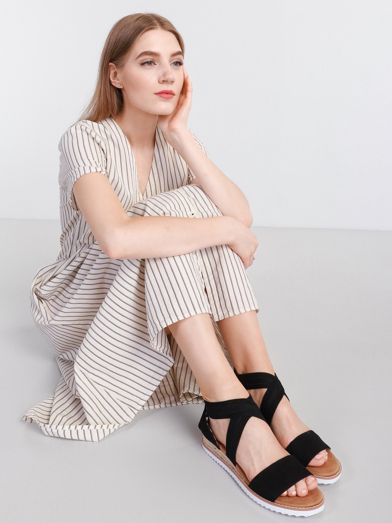 Босоножки Skechers Rolling Hills модель 113552 BLK Фото