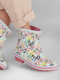 Сапоги резиновые Skechers Jgoldcrown: Bobs Rain Check модель 113617 WMLT Фото