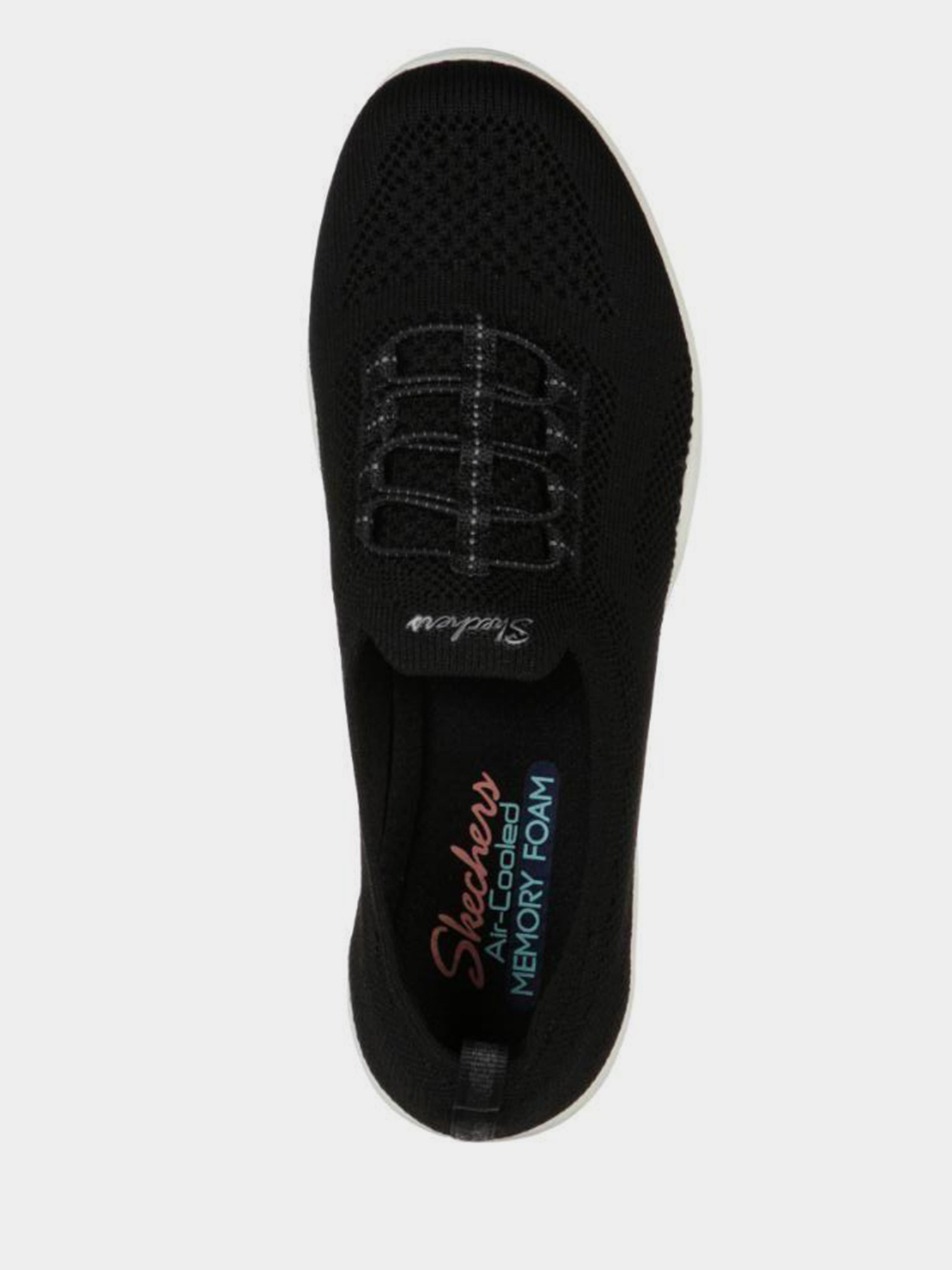 Кеды низкие Skechers Newbury St - Every Angle модель 100033 BKW Фото