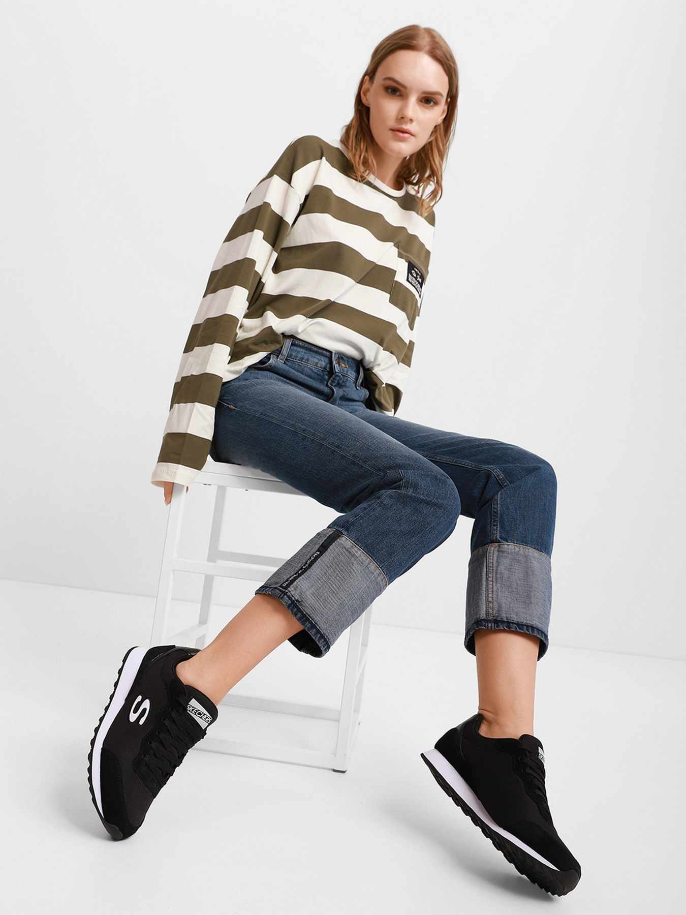 Кроссовки повседневные Skechers OG 85 - Vibe'in модель 155354 BKW Фото