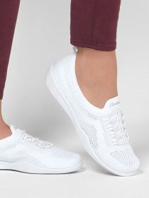 Кеды низкие Skechers Newbury St - Every Angle модель 100033 WHT Фото