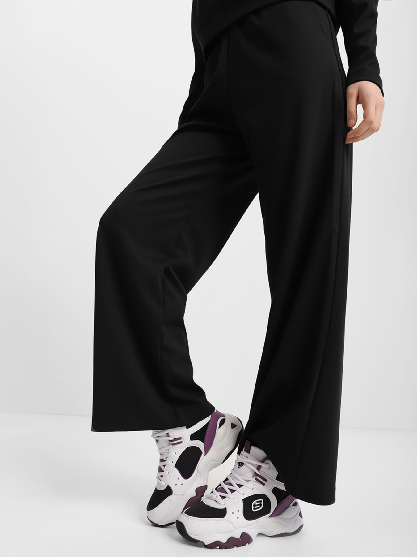 Кеды высокие Skechers Stamina V2 модель 167266 BKW Фото