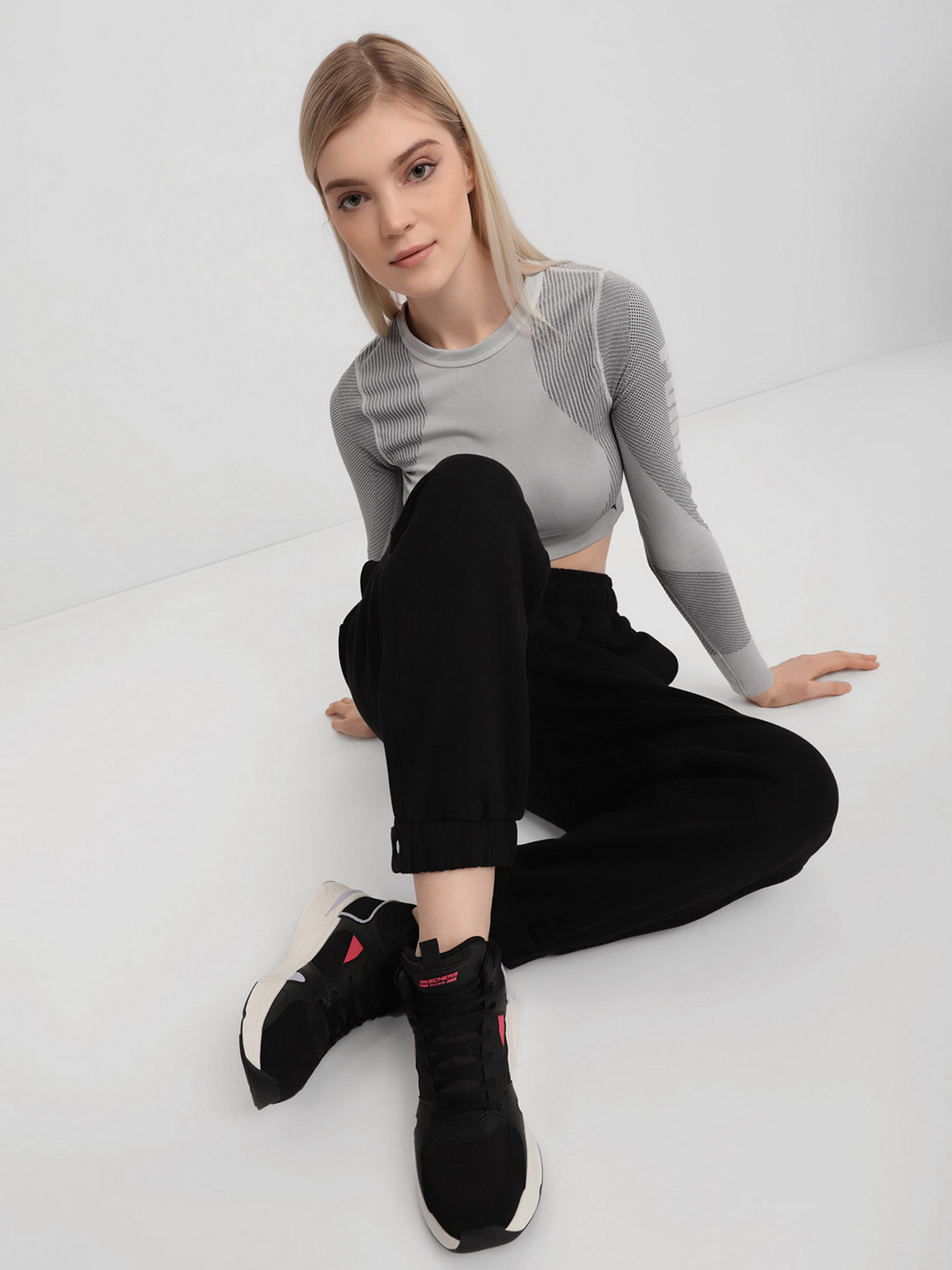 Ботинки Skechers BOBS Bamina модель 117048 BKMT Фото