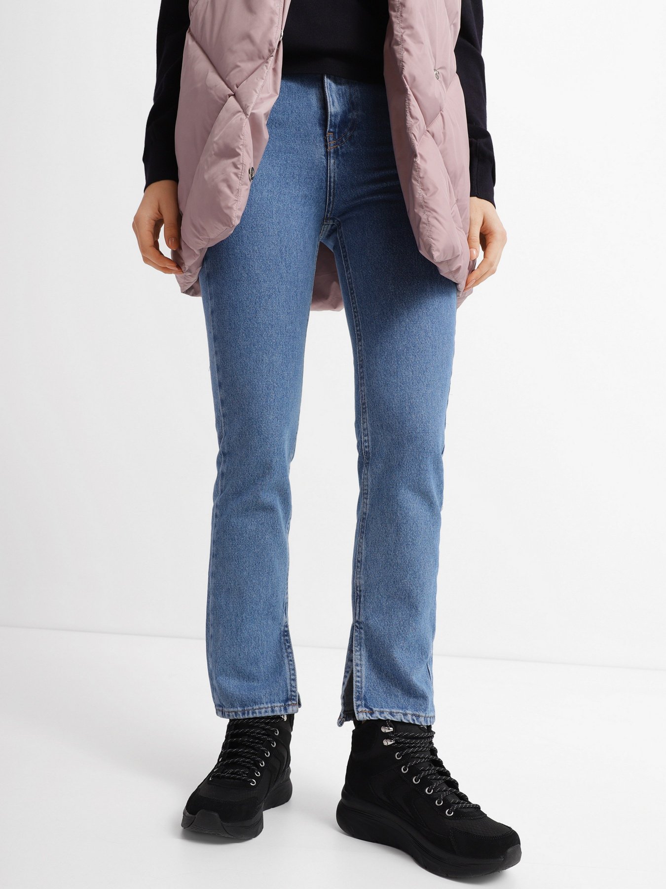 Ботинки Skechers D'Lux Walker Cozy Hike модель 167267 BBK Фото