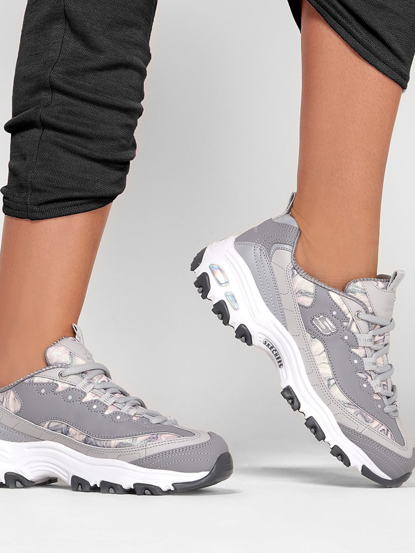 Кроссовки повседневные Skechers Sport D'Lites Cotton Candy модель 149240 GRY Фото