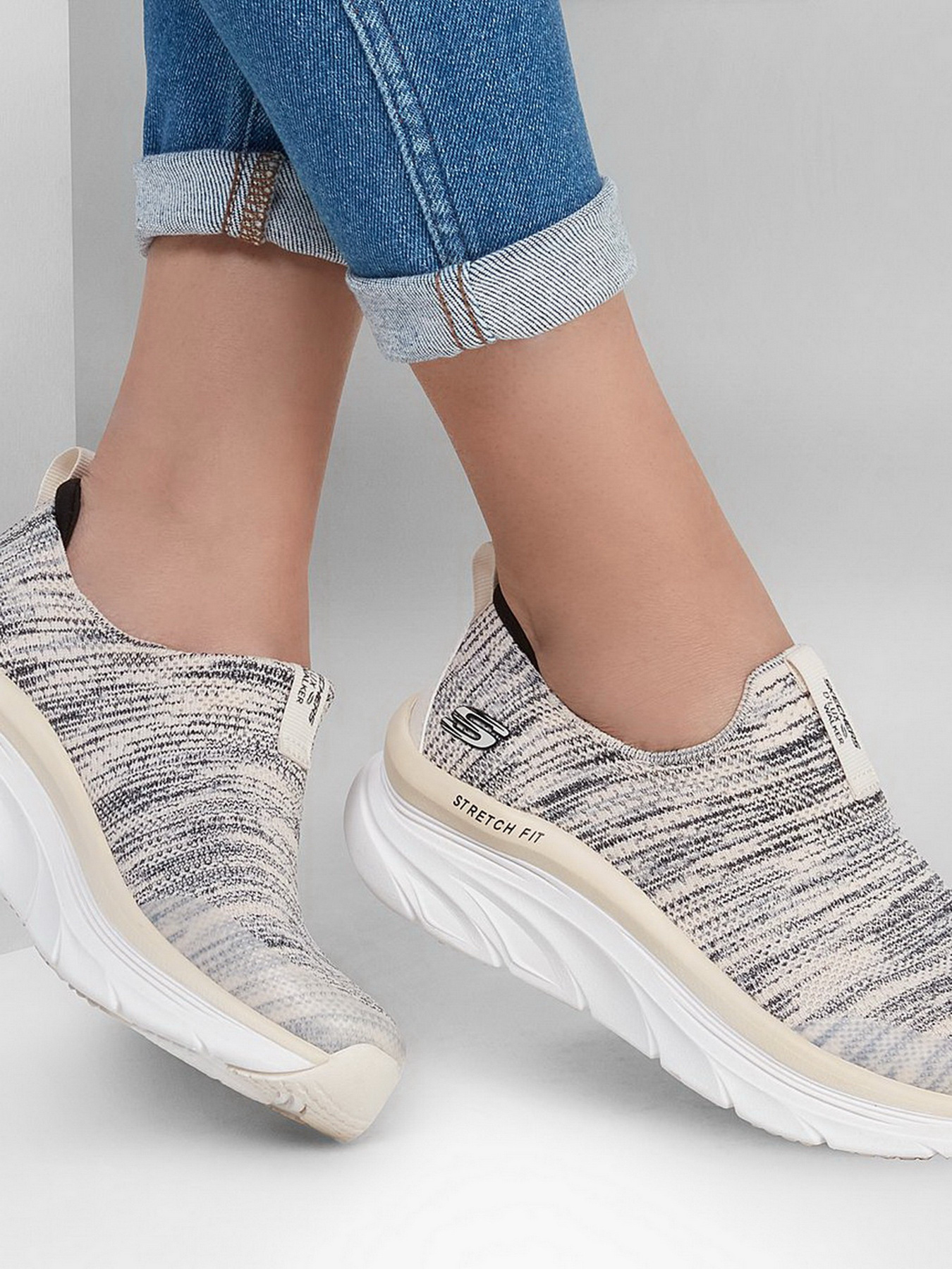 Слипоны Skechers D'Lux Walker - Quick Upgrade модель 149128 NTBK Фото