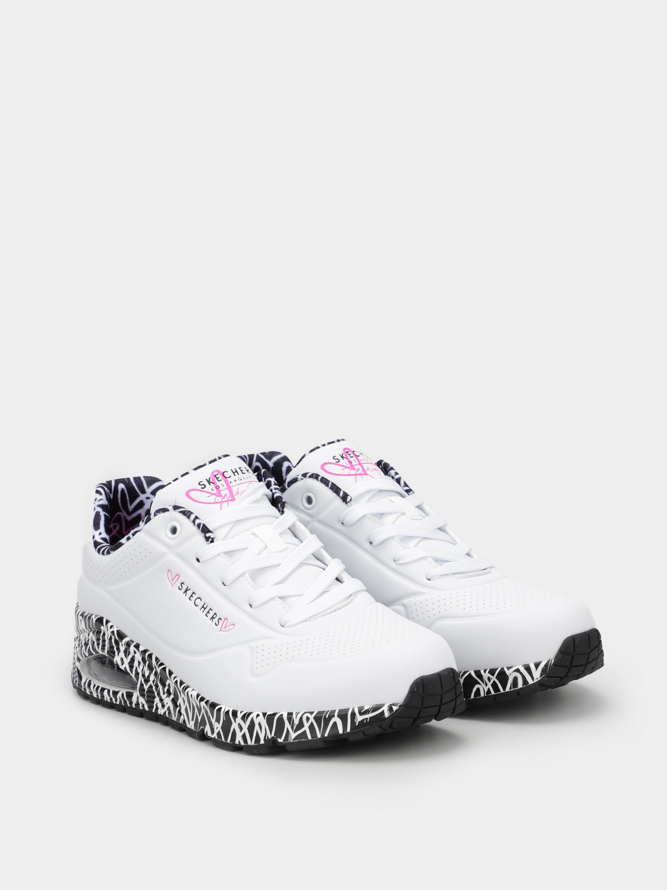 Кроссовки Skechers x JGoldcrown: Uno – Loving Love модель 155506 WBK Фото