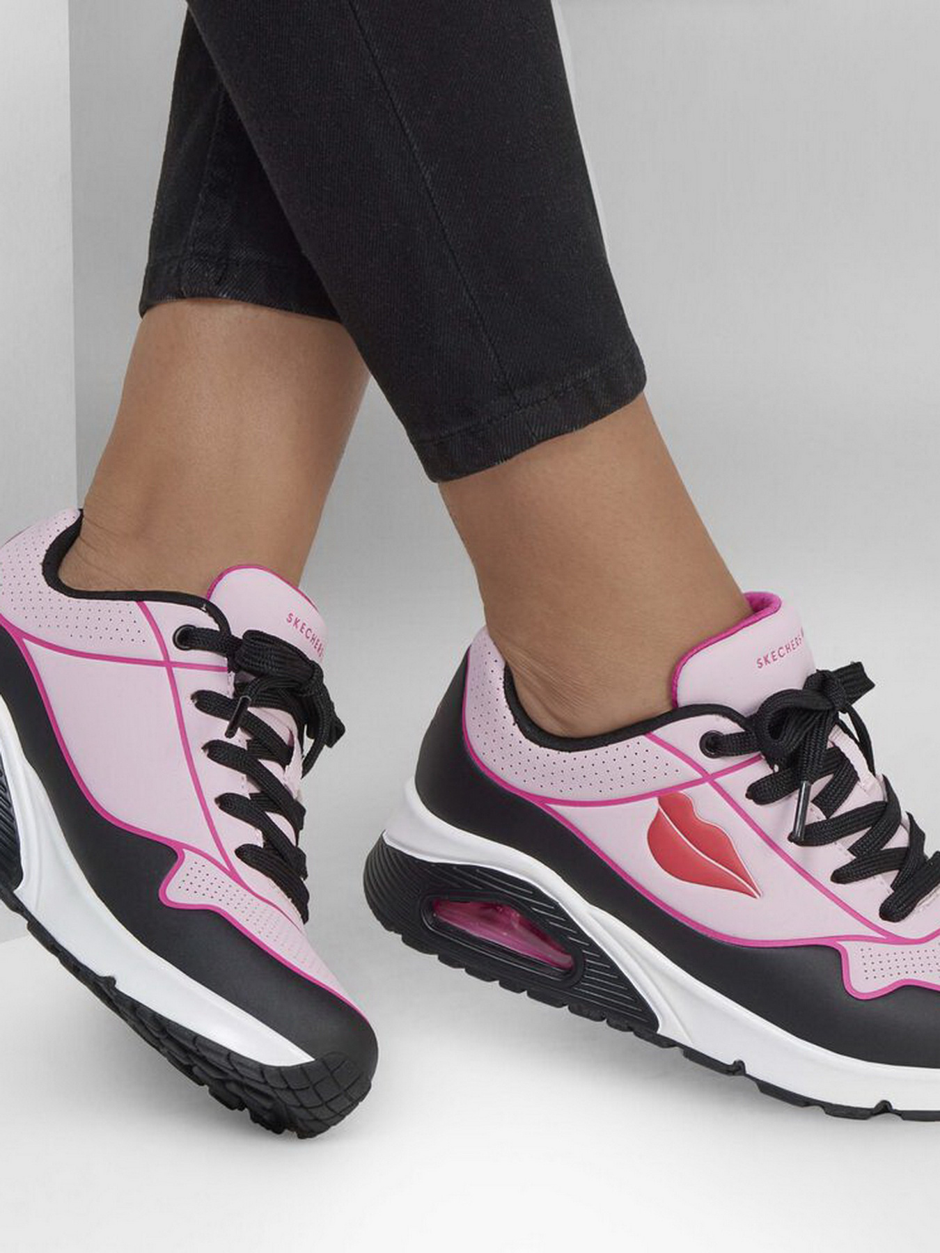 Кросівки повсякденні Skechers  Uno Diane Von Furstenberg модель 177998 BKPK Фото