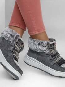 Ботинки Skechers BOBS Skipper Wave - Cozy Posh модель 114275 CCL Фото