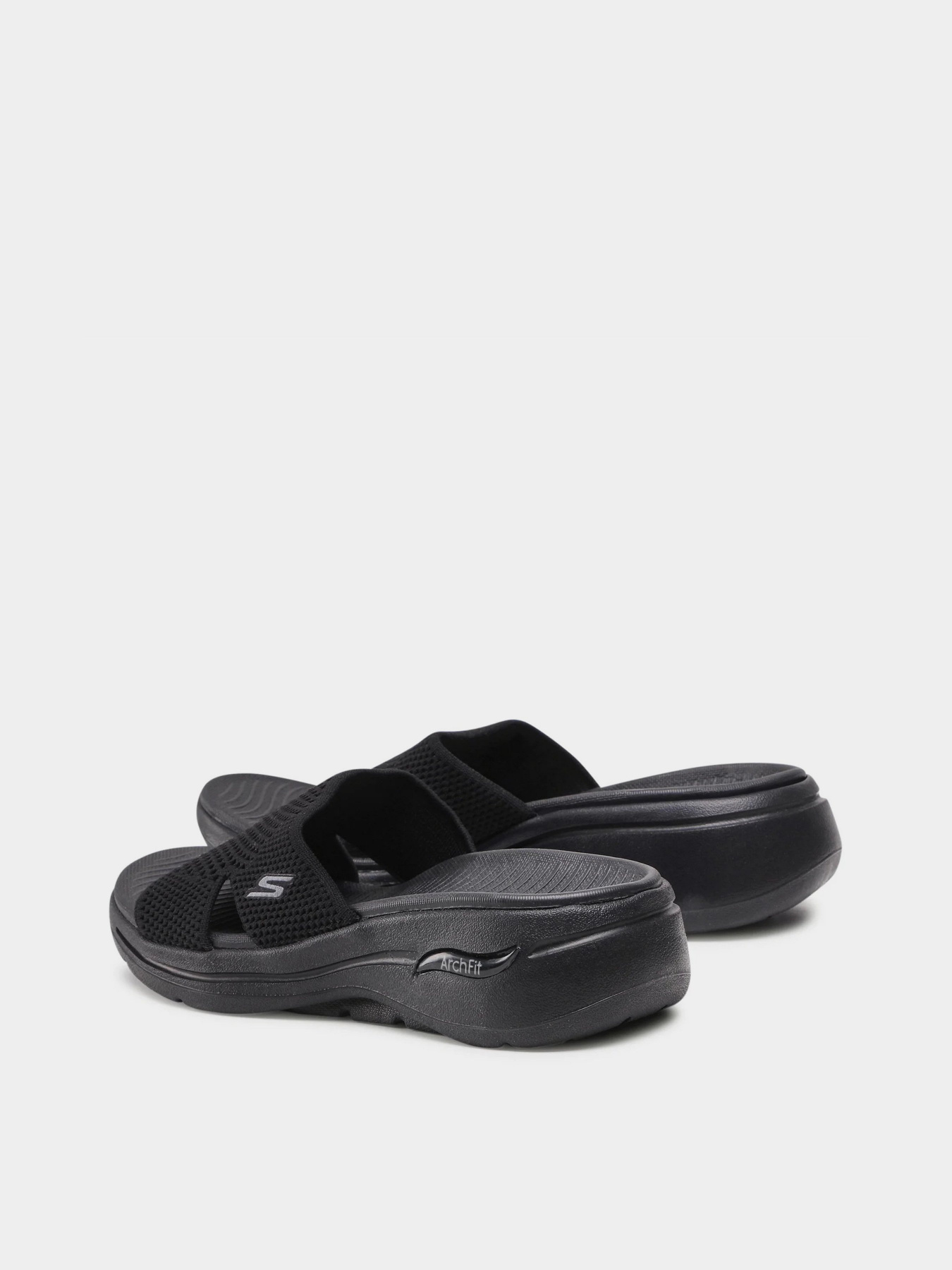 Шлепанцы Skechers Go Walk Arch Fit Worthy модель 140224 BBK Фото