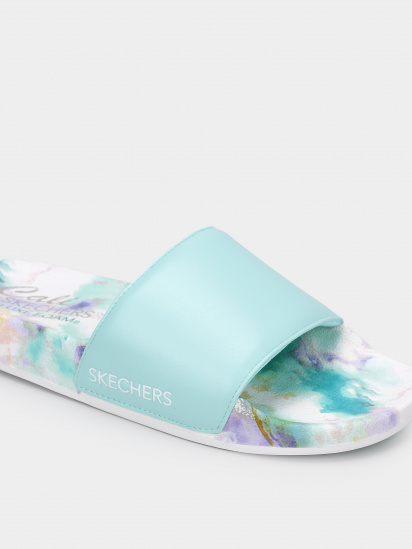 Шльопанці Skechers Pop Ups - True Color модель 119344 AQUA — фото 4 - INTERTOP