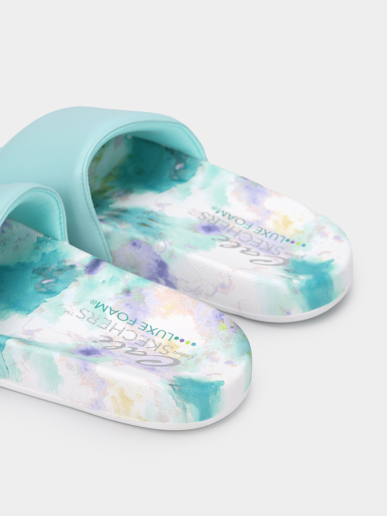 Шлепанцы Skechers Pop Ups - True Color модель 119344 AQUA Фото