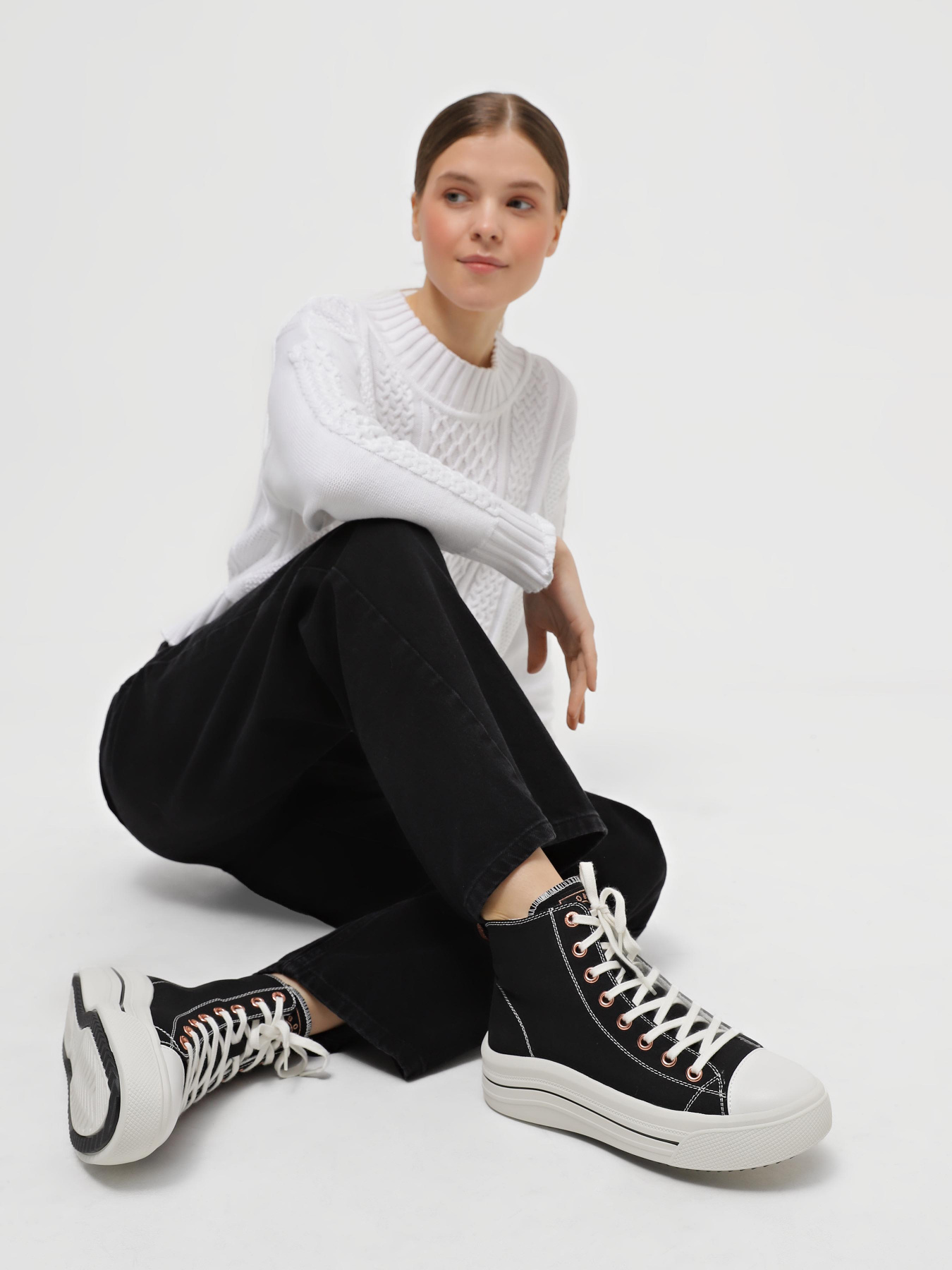 Кеды высокие Skechers BOBS Winnie модель 114500 BLK Фото