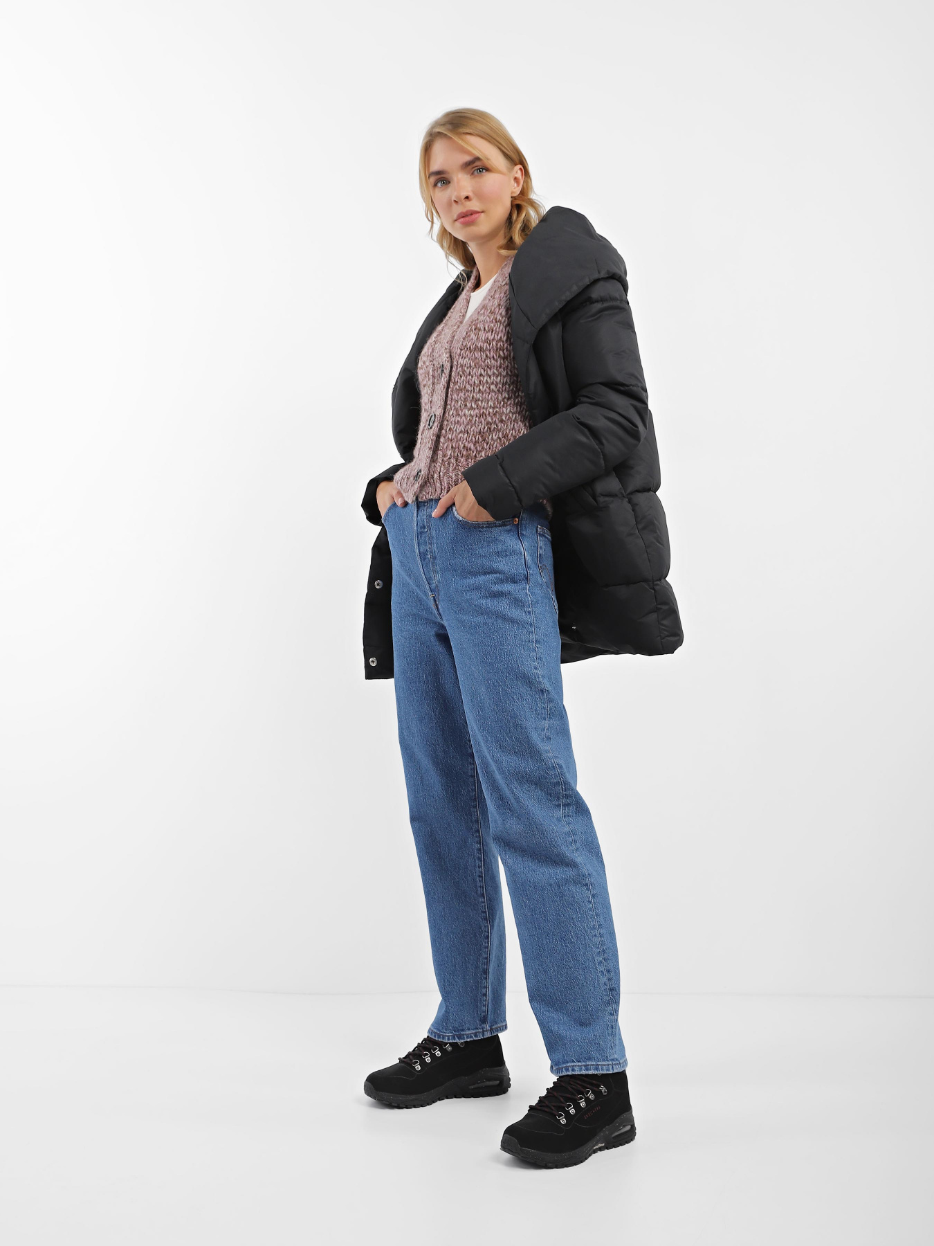 Черевики Skechers Uno Trail - Outdoor Stroll модель 177185 BBK Фото