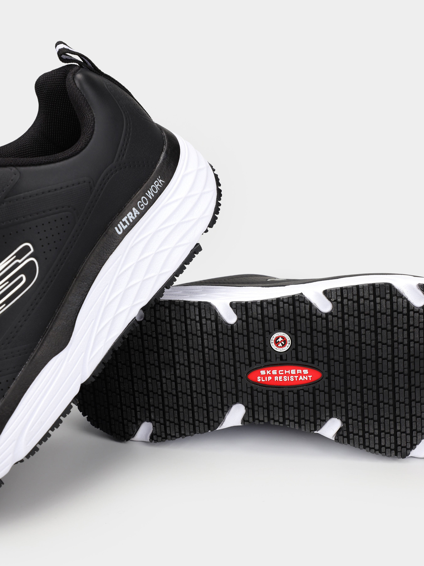 Кроссовки повседневные Skechers Max Cushioning Elite Slip Resistant модель 108049 BKW Фото