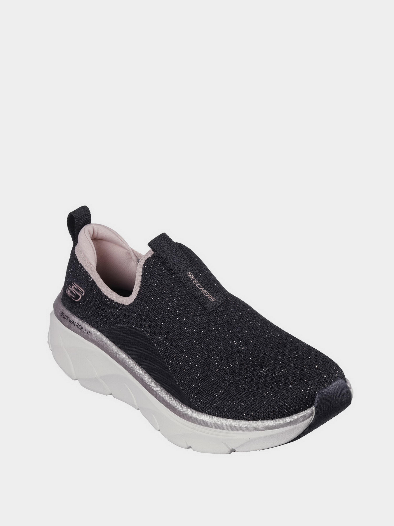 Слипоны Skechers Relaxed Fit: D'Lux Walker 2.0 - Sparkle Forever модель 150098 BKRG Фото