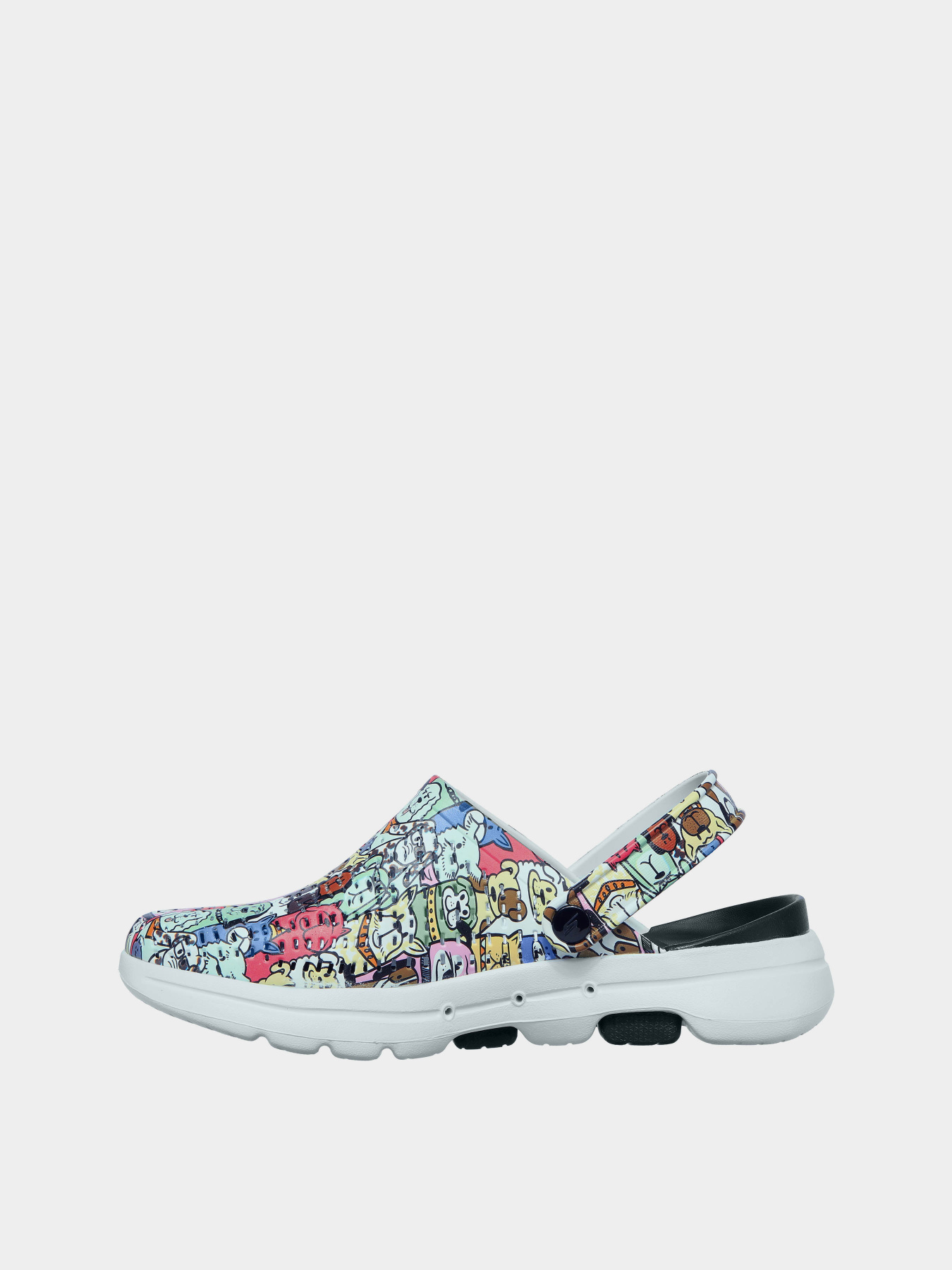 Сабо Skechers Foamies: GO WALK 5 - Dog Lover модель 111000 BKMT Сабо Skechers Foamies: GO WALK 5 - Dog Lover модель 111000 BKMT Фото