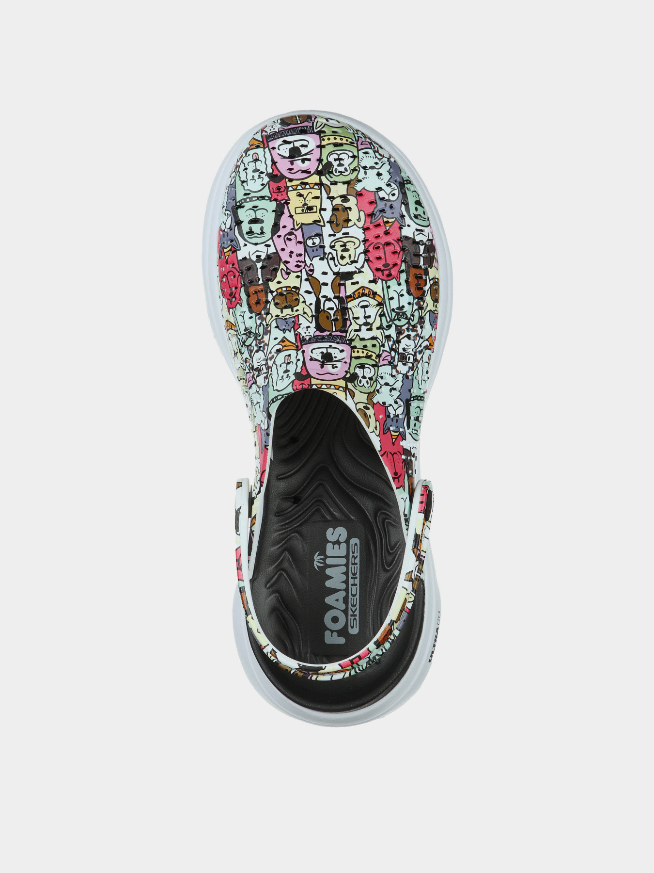 Сабо Skechers Foamies: GO WALK 5 - Dog Lover модель 111000 BKMT Сабо Skechers Foamies: GO WALK 5 - Dog Lover модель 111000 BKMT Фото