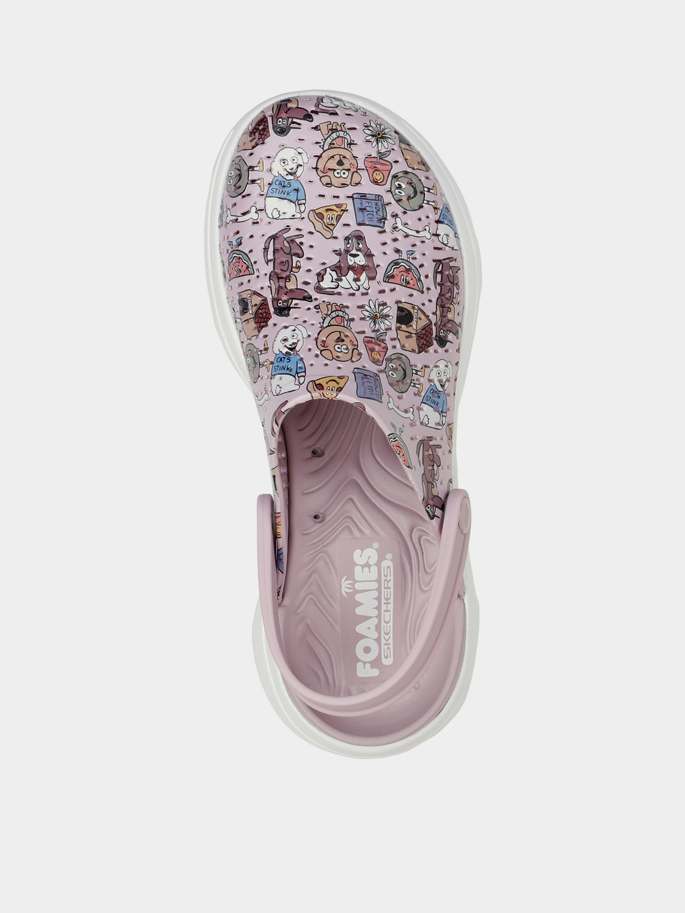 Сабо Skechers Foamies: GO Walk 5 - Pup Life модель 111013 LAV Фото