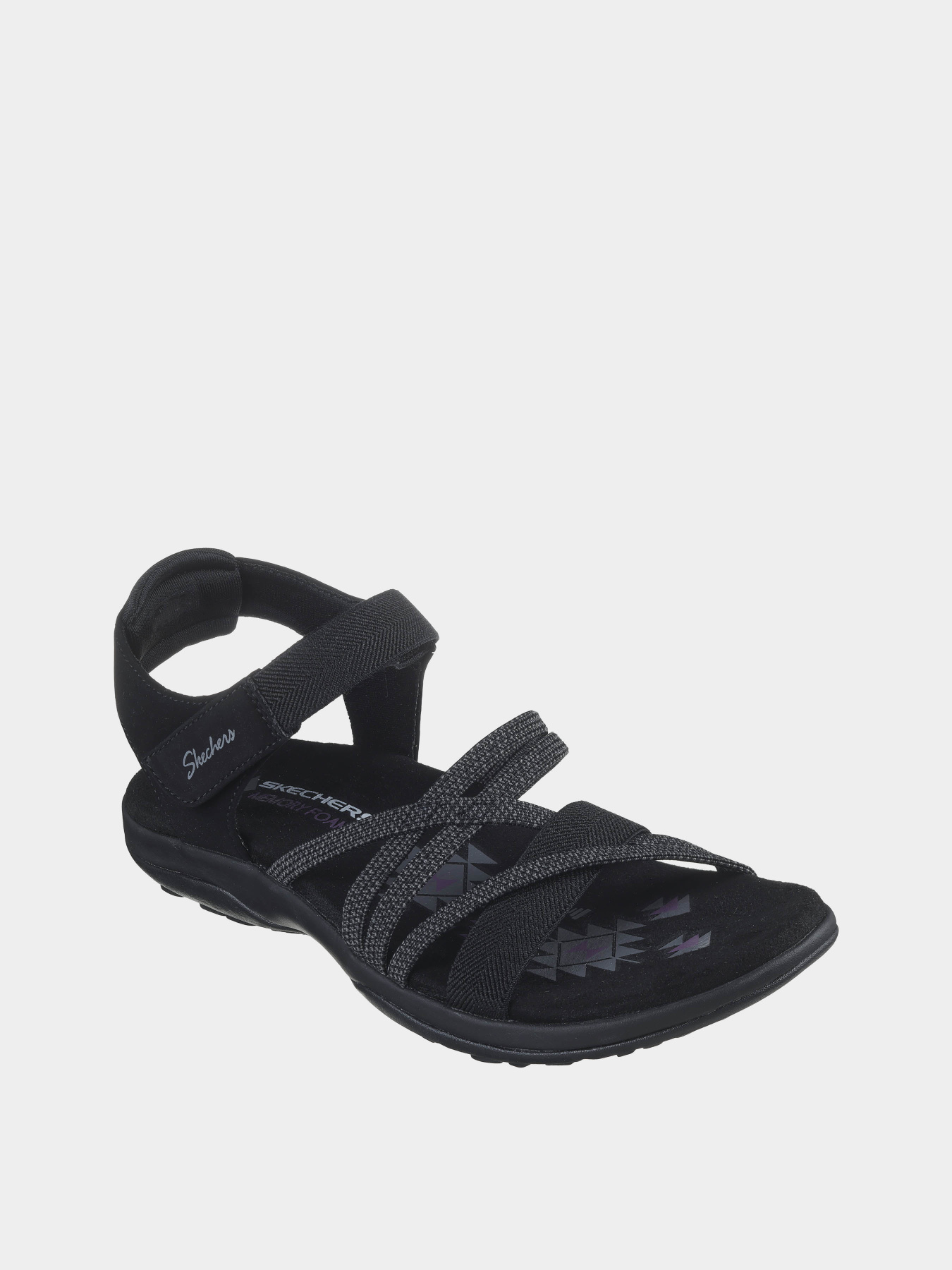 Сандалии Skechers Reggae Slim - Meadow Grazer модель 163193 BLK Фото