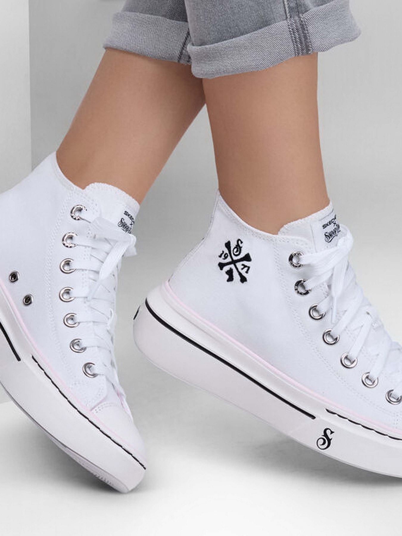 Кеды высокие Skechers Snoop One модель 186030 WHT Фото