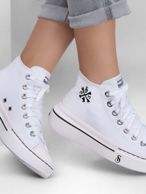 Кеды высокие Skechers Snoop One модель 186030 WHT Фото