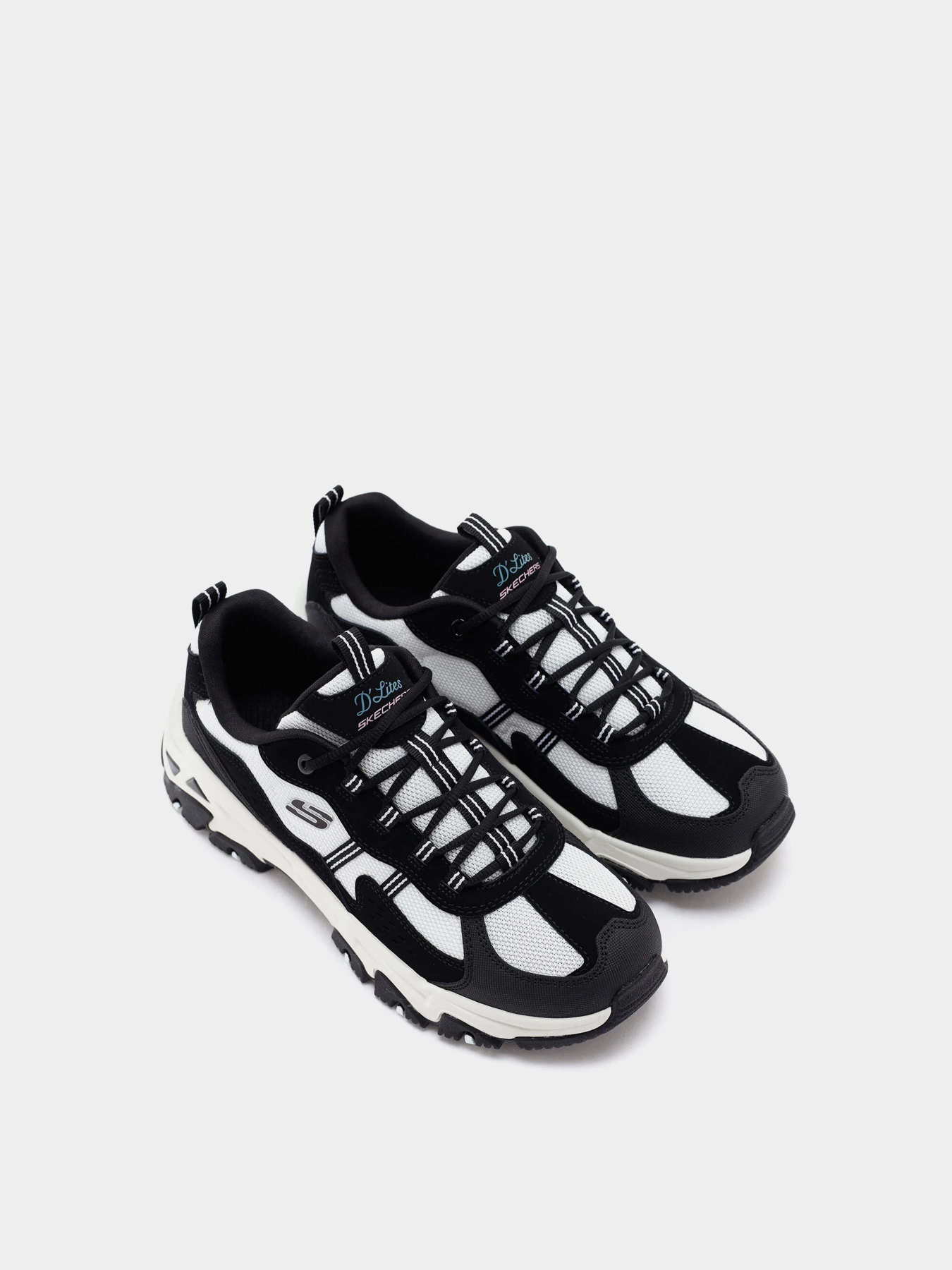 Кроссовки повседневные Skechers D'LITES HIKER модель 180128 BKW Фото